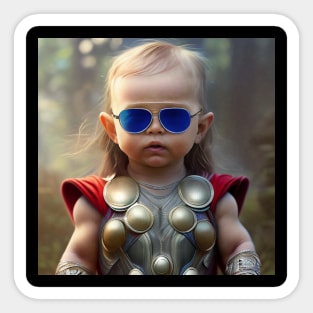 Thorsome Baby with Shades Sticker